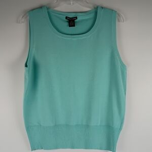 Sleeveless Knit Tank Top - Mint